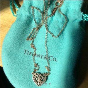 Rose gold Tiffany heart necklace